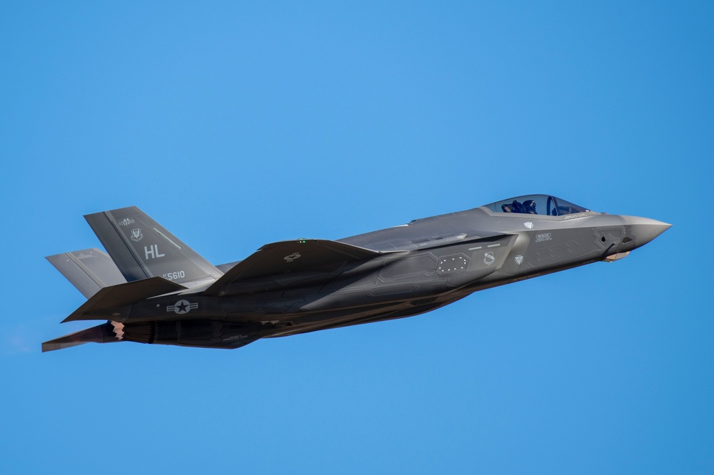 F-35A Lightning II takes off from Hill Air Force Base