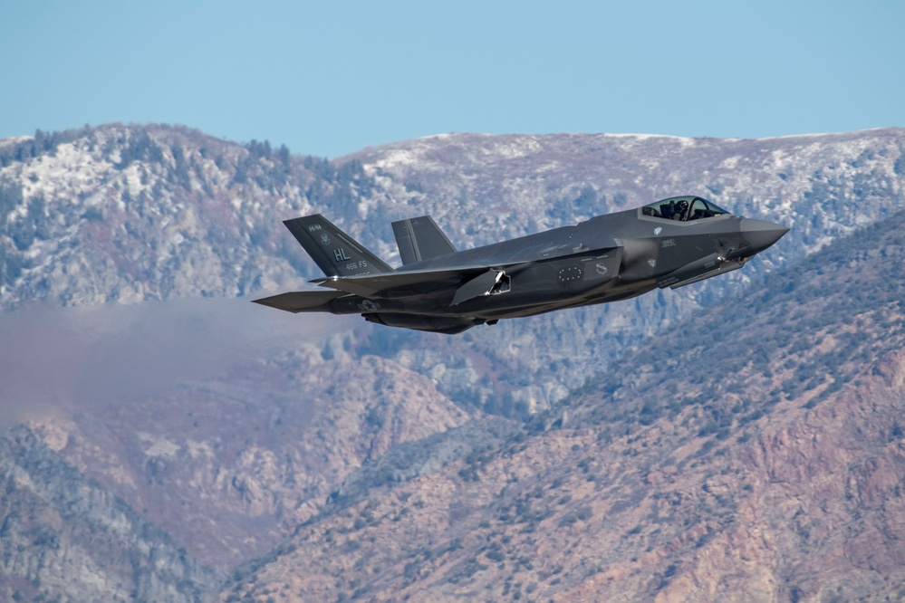 F-35A Lightning II takes off from Hill Air Force Base
