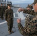 MRF-SEA Marines conduct promotion ceremony for 2nd Lt. Dominic Archuleta