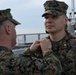 MRF-SEA Marines conduct promotion ceremony for 2nd Lt. Dominic Archuleta