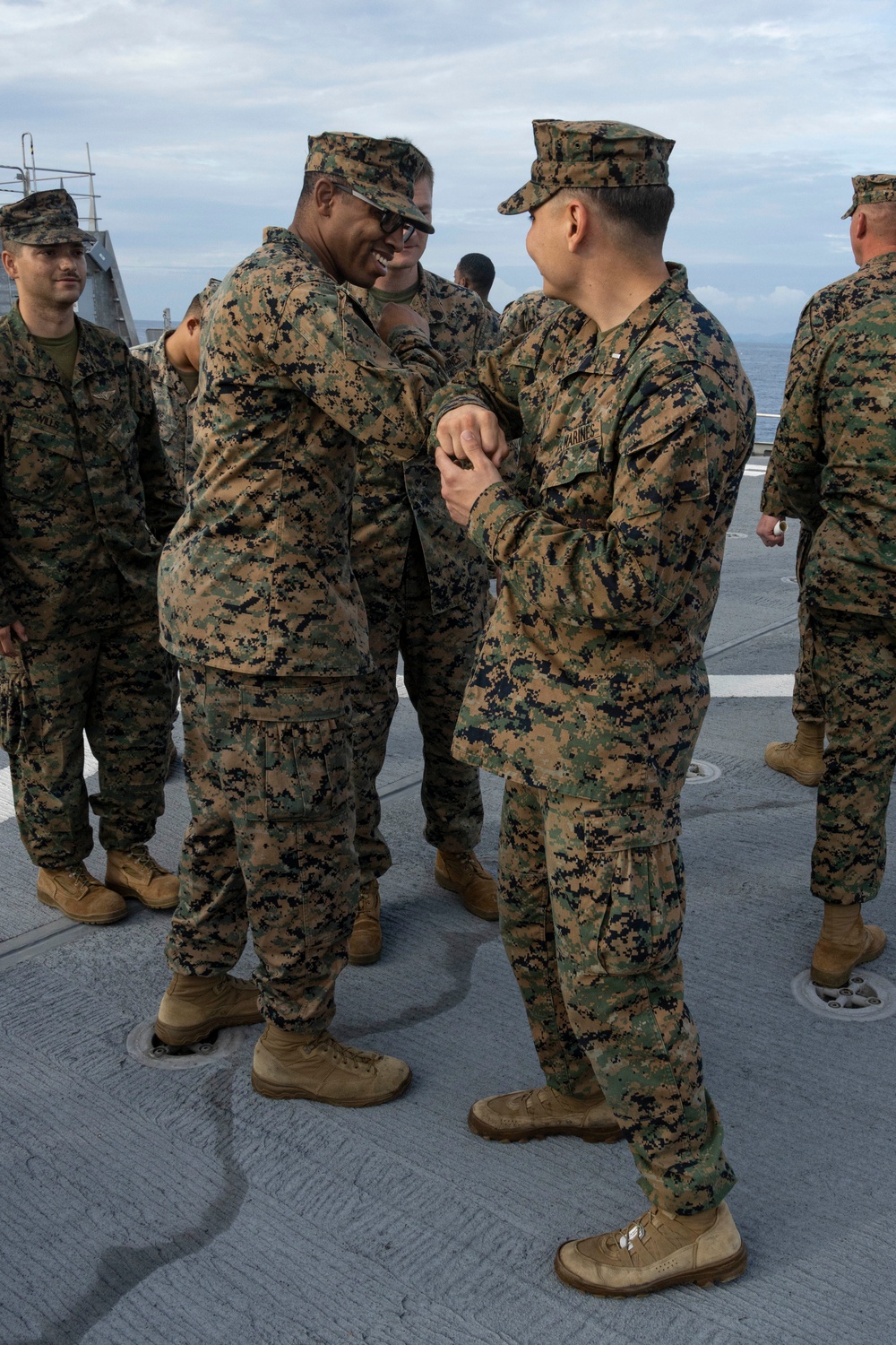 MRF-SEA Marines conduct promotion ceremony for 2nd Lt. Dominic Archuleta