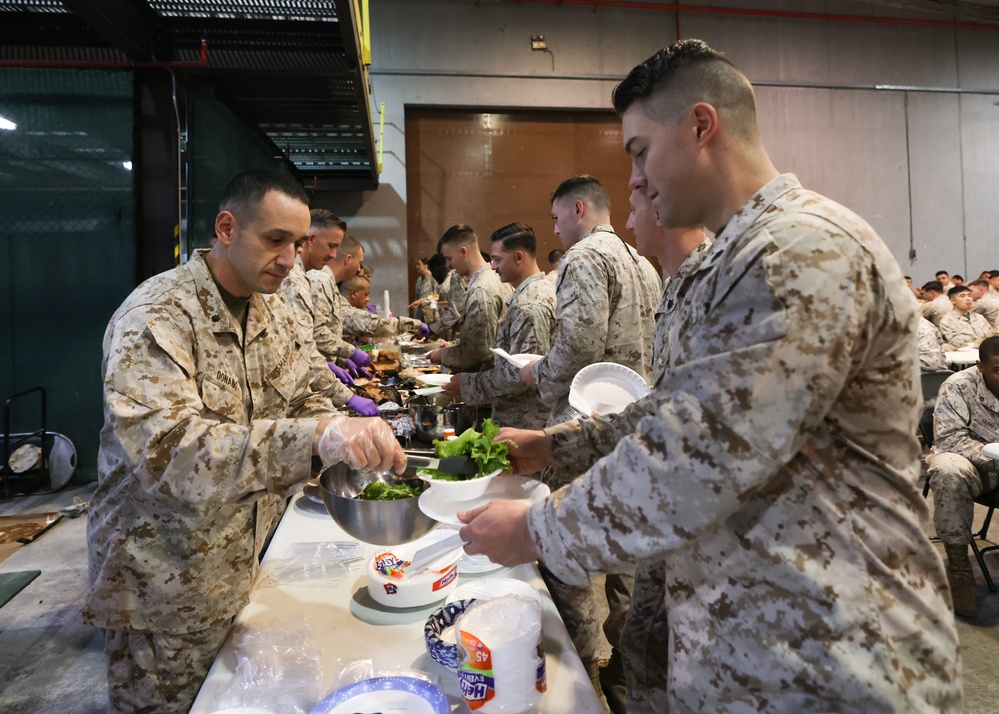 Task Force 51/5 Brings Thanksgiving “Taste of Home” to NSA Bahrain