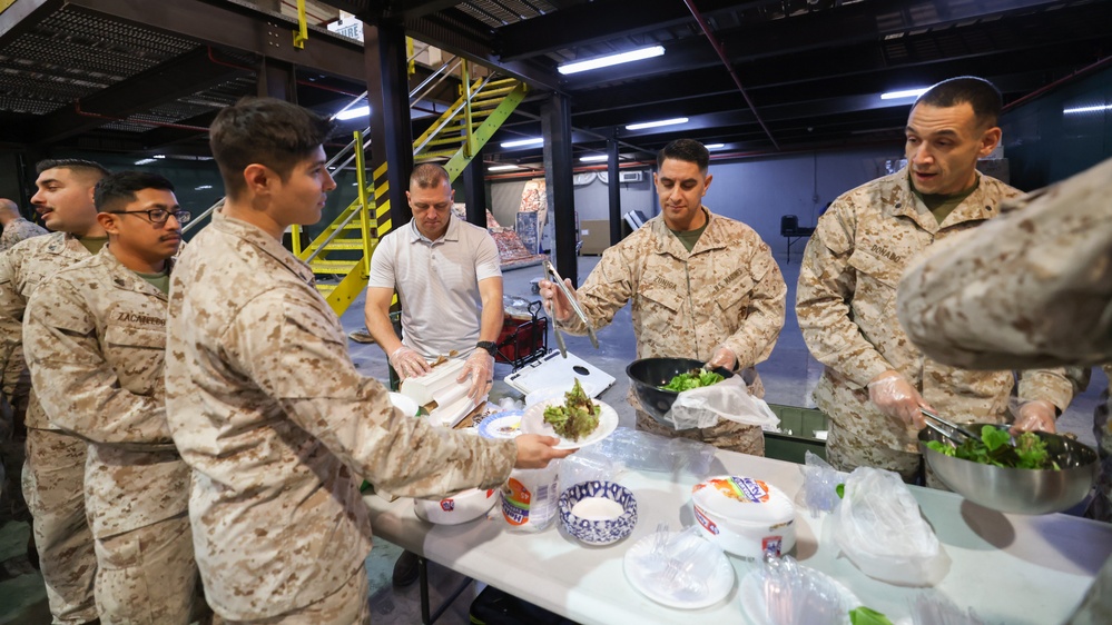 Task Force 51/5 Brings Thanksgiving “Taste of Home” to NSA Bahrain