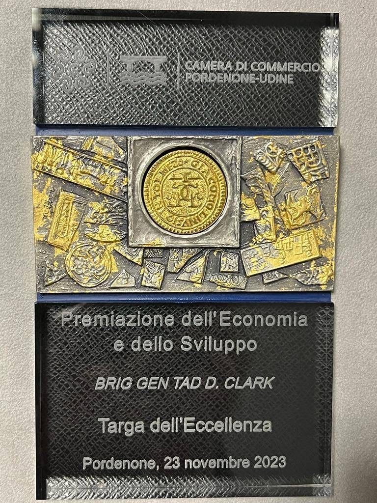 31st FW presented excellence plaque