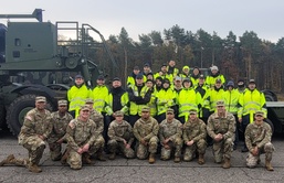 Soldiers instruct Belgian workforce during EHET drivers academy at APS-2 Zutendaal