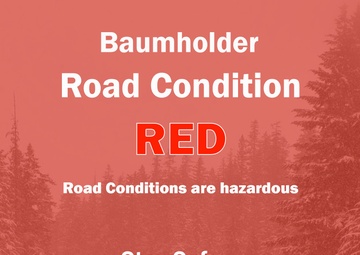 Baumholder Road Condition - Red