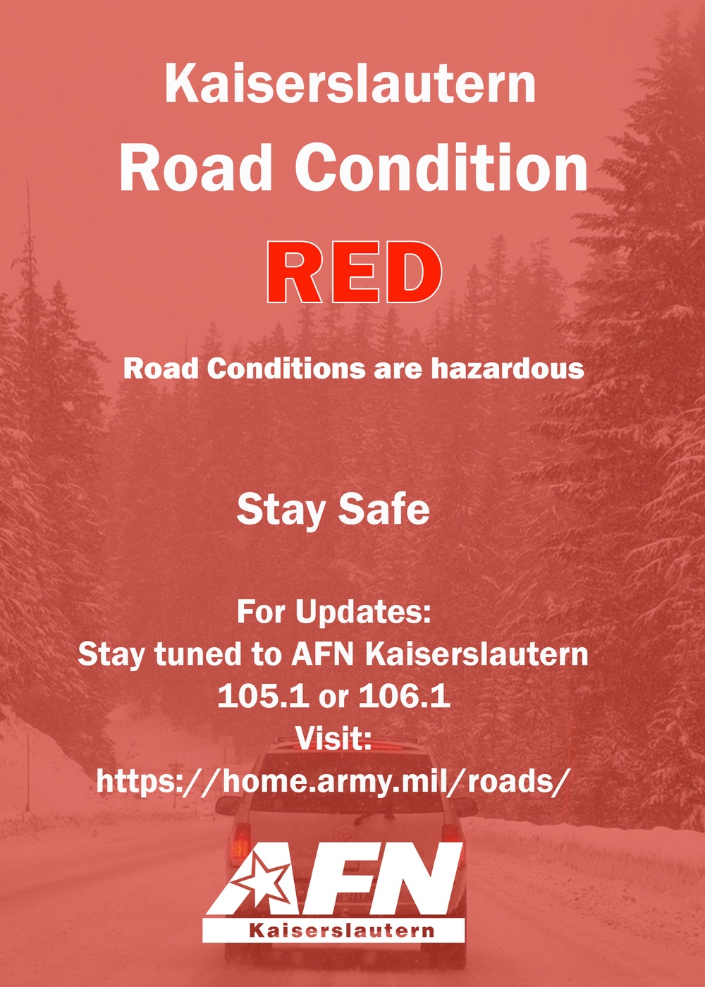 Kaiserslautern Road Condition - Red