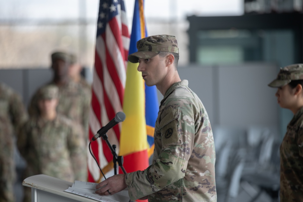 329th Movement Control Team's change of command ceremony