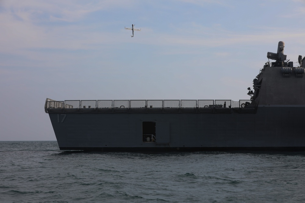 Task Force 59 Operates Unmanned Systems with USS Indianapolis in the Arabian Gulf During Exercise Digital Talon