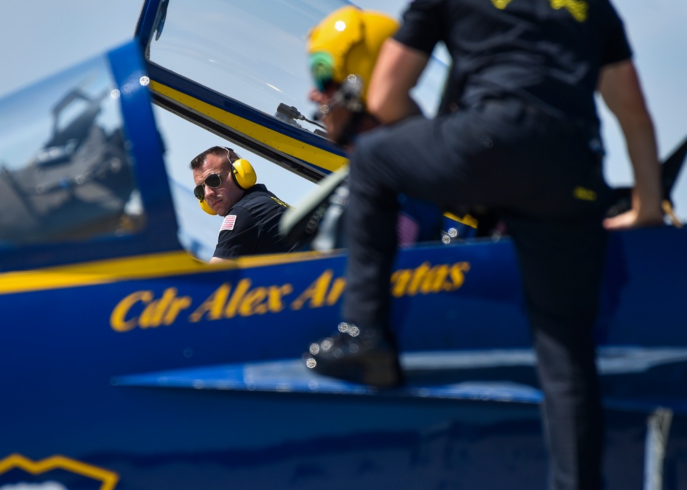 Navy Flight Demonstration Squadron Performs in Beaufort, SC.