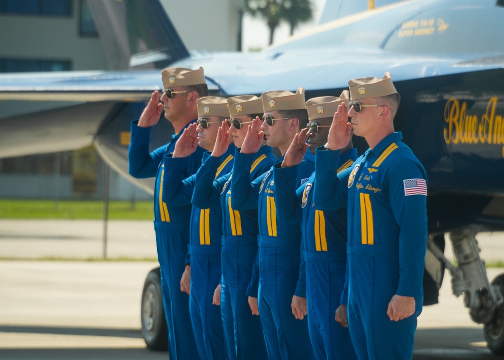 Navy Flight Demonstration Squadron Performs in Lakeland, FL.