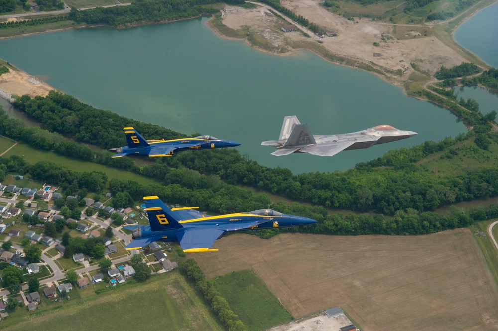 Navy Flight Demonstration Squadron Performs in Columbus, OH.