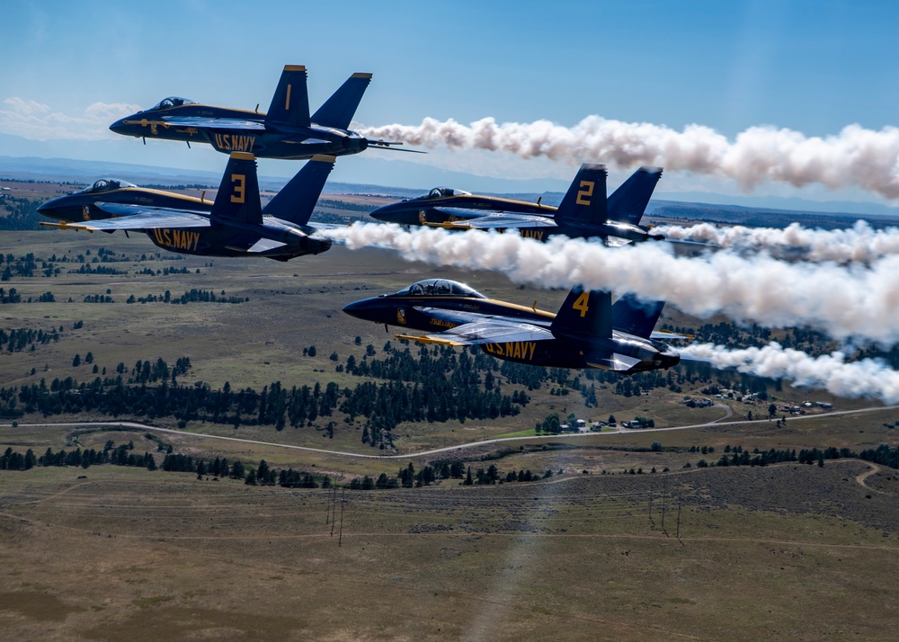 Blue Angels Perform at the Yellowstone International Air Show.