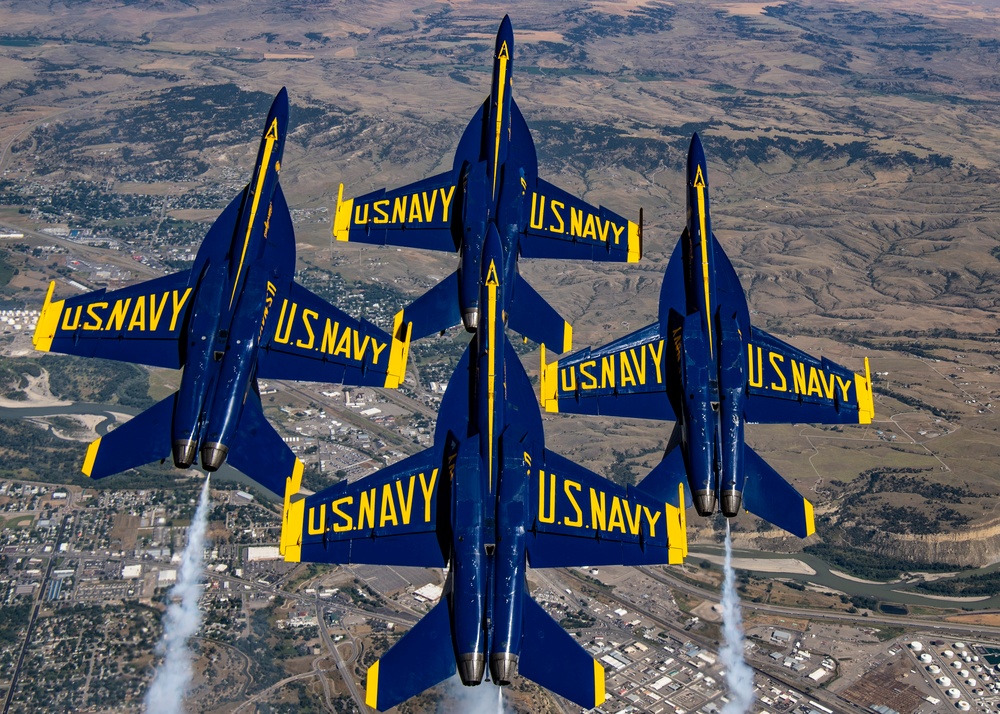 Blue Angels Perform at the Yellowstone International Air Show.