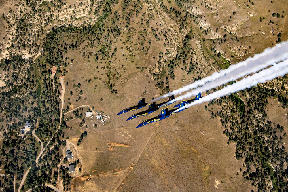 Blue Angels Perform at the Yellowstone International Air Show.