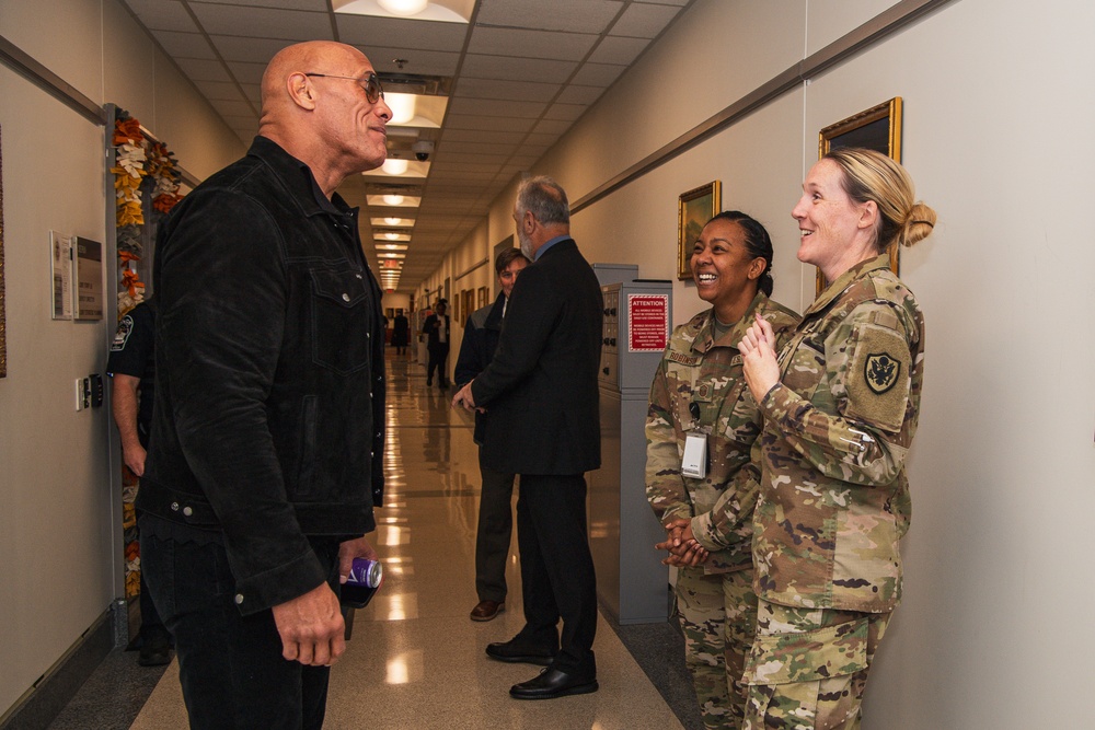 Dwayne &quot;The Rock&quot; Johnson Visits the Pentagon