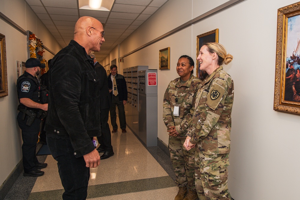 Dwayne &quot;The Rock&quot; Johnson Visits the Pentagon