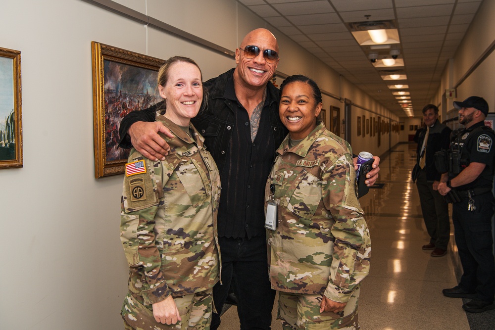 Dwayne &quot;The Rock&quot; Johnson Visits the Pentagon