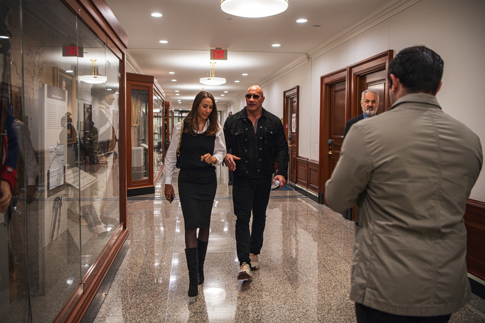 Dwayne &quot;The Rock&quot; Johnson Visits the Pentagon