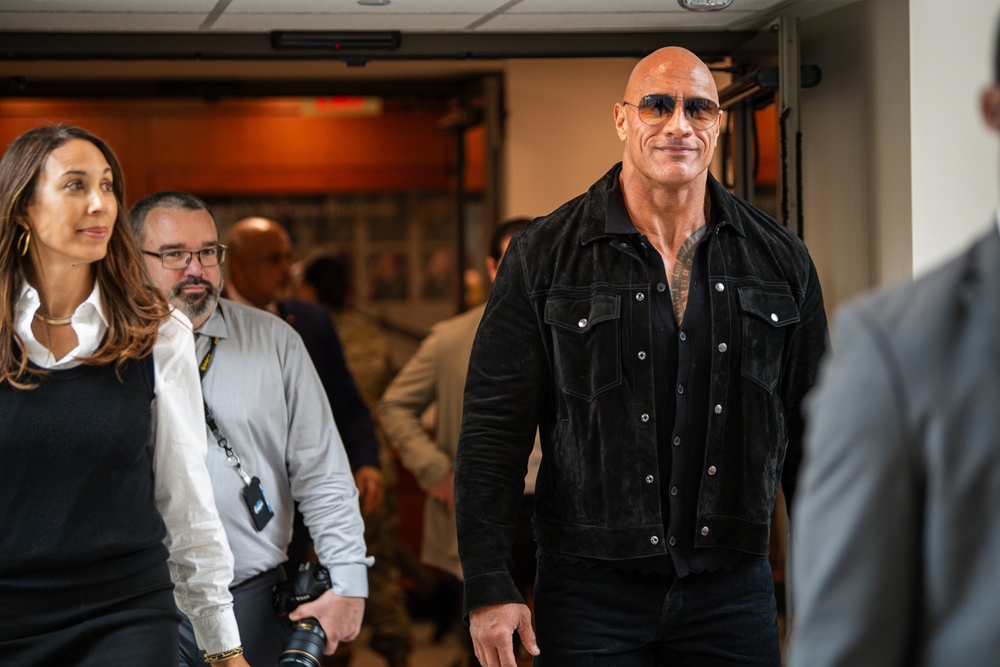 Dwayne &quot;The Rock&quot; Johnson Visits the Pentagon