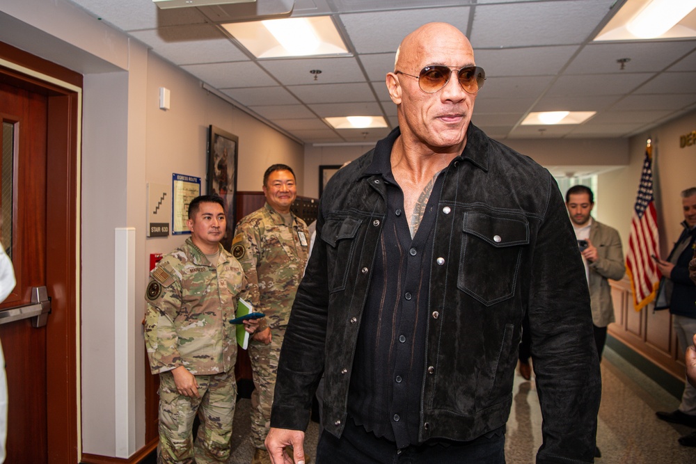 Dwayne &quot;The Rock&quot; Johnson Visits the Pentagon