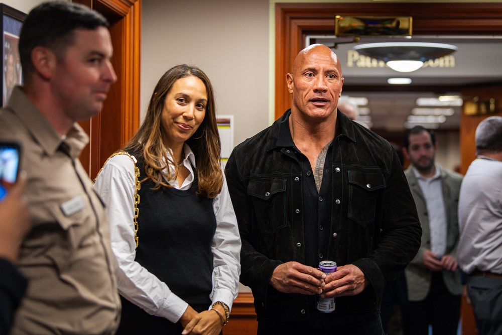 Dwayne &quot;The Rock&quot; Johnson Visits the Pentagon