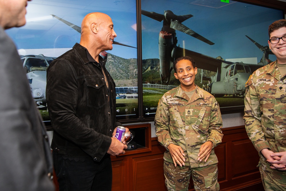 Dwayne &quot;The Rock&quot; Johnson Visits the Pentagon