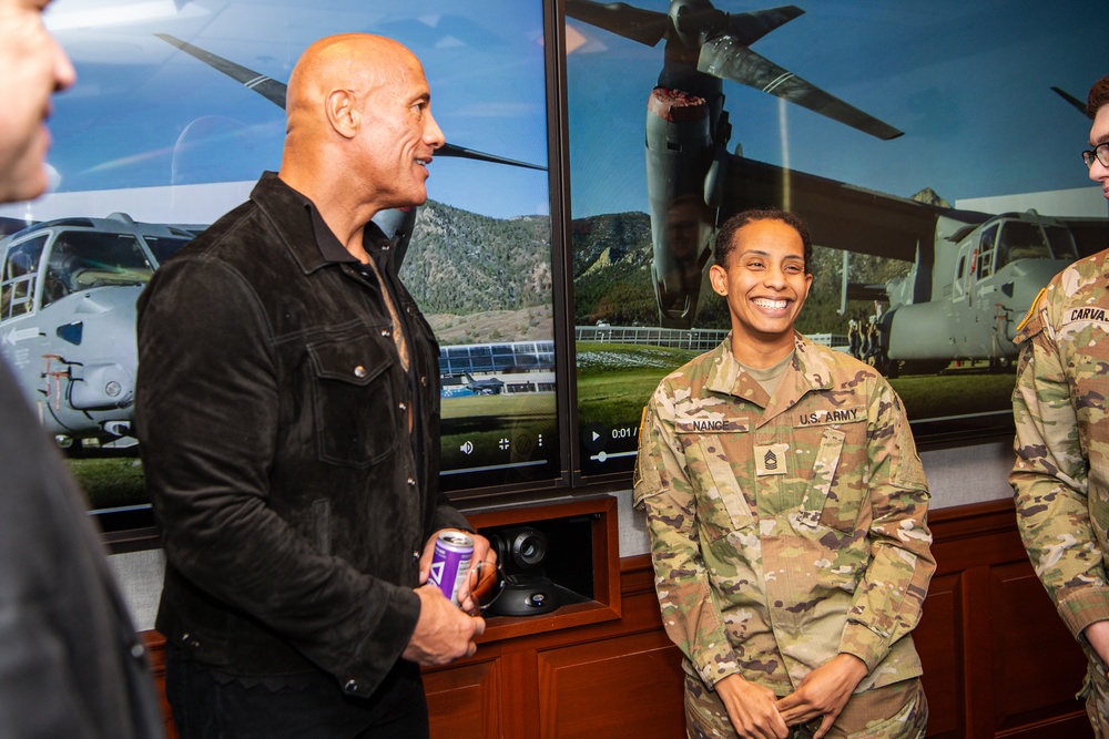 Dwayne &quot;The Rock&quot; Johnson Visits the Pentagon