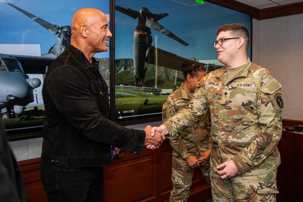 Dwayne &quot;The Rock&quot; Johnson Visits the Pentagon