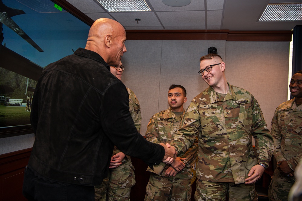 Dwayne &quot;The Rock&quot; Johnson Visits the Pentagon