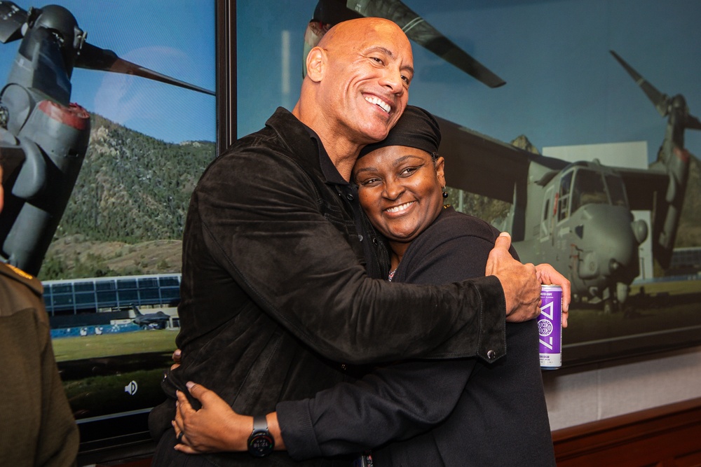 Dwayne &quot;The Rock&quot; Johnson Visits the Pentagon