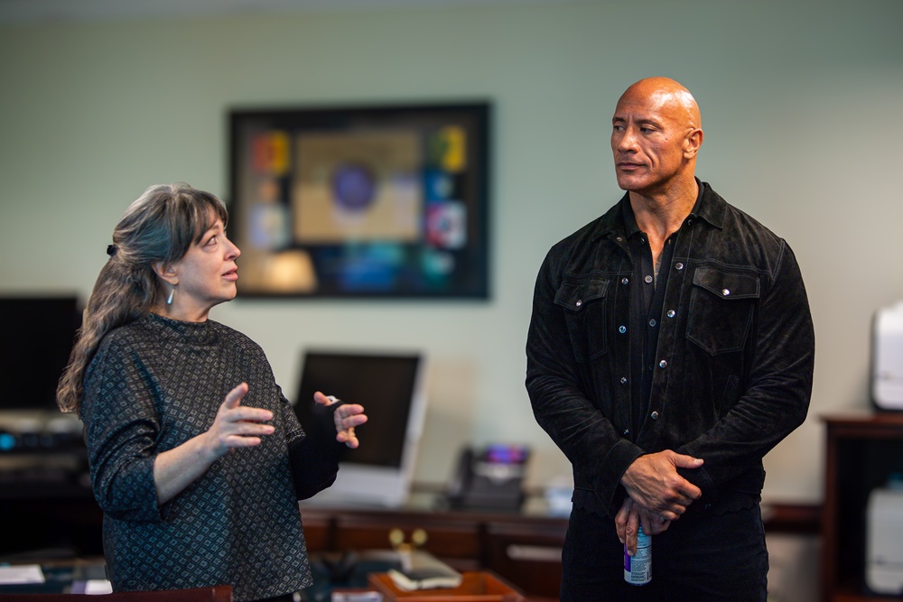 Dwayne &quot;The Rock&quot; Johnson Visits the Pentagon