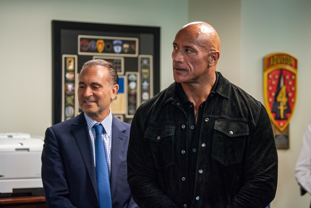 Dwayne &quot;The Rock&quot; Johnson Visits the Pentagon