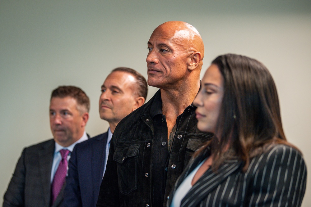 Dwayne &quot;The Rock&quot; Johnson Visits the Pentagon