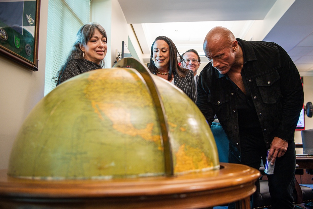 Dwayne &quot;The Rock&quot; Johnson Visits the Pentagon