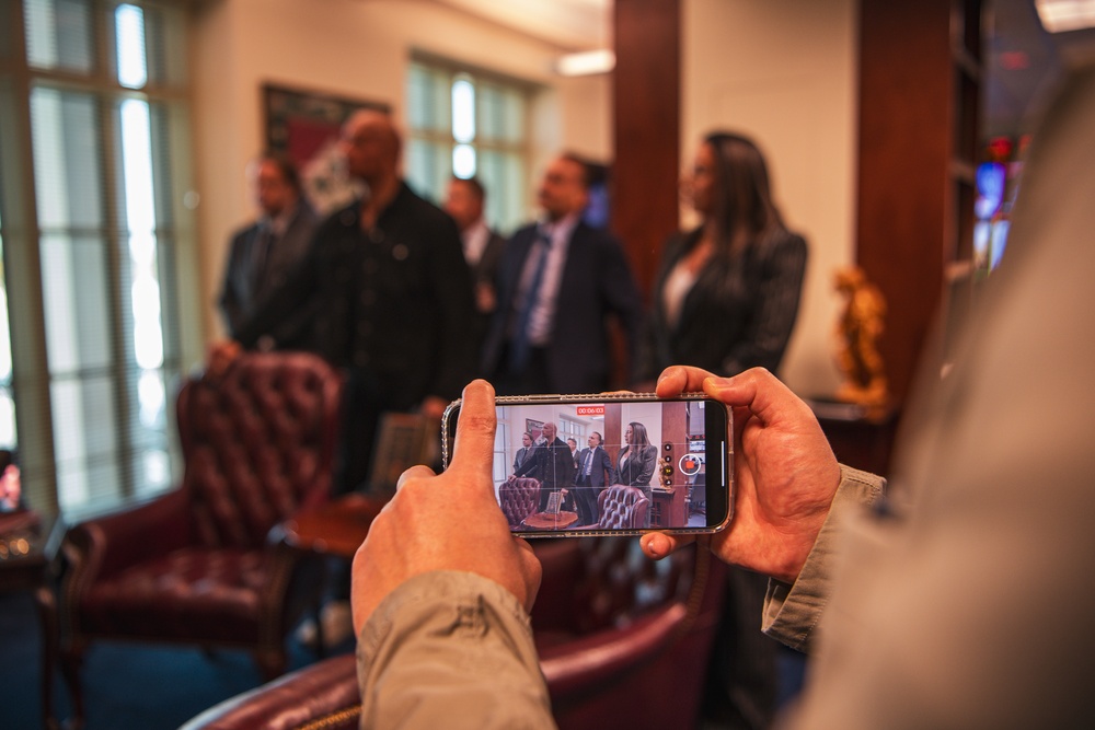 Dwayne &quot;The Rock&quot; Johnson Visits the Pentagon