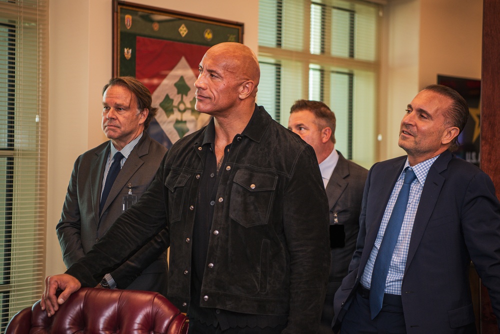 Dwayne &quot;The Rock&quot; Johnson Visits the Pentagon