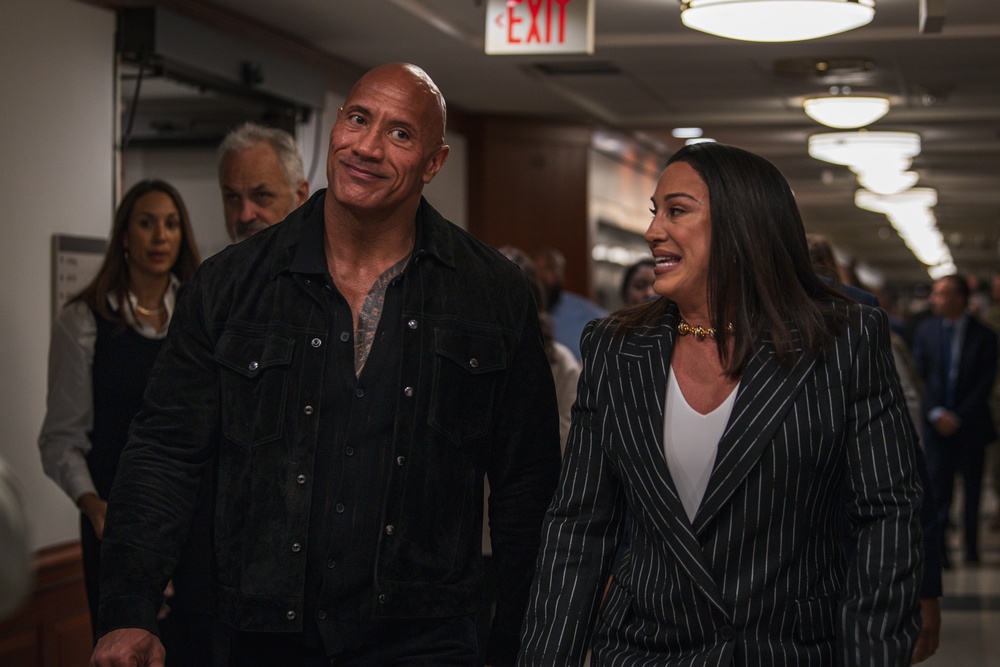 Dwayne &quot;The Rock&quot; Johnson Visits the Pentagon