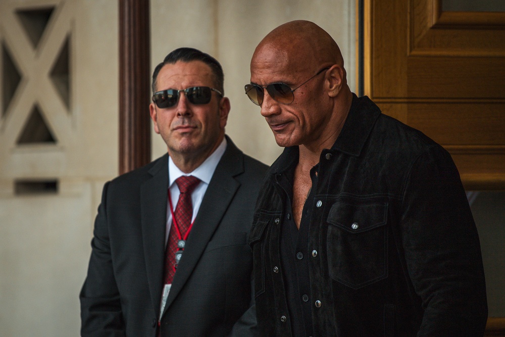 Dwayne &quot;The Rock&quot; Johnson Visits the Pentagon