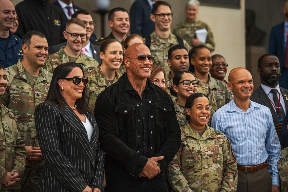 Dwayne &quot;The Rock&quot; Johnson Visits the Pentagon