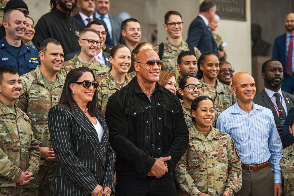 Dwayne &quot;The Rock&quot; Johnson Visits the Pentagon