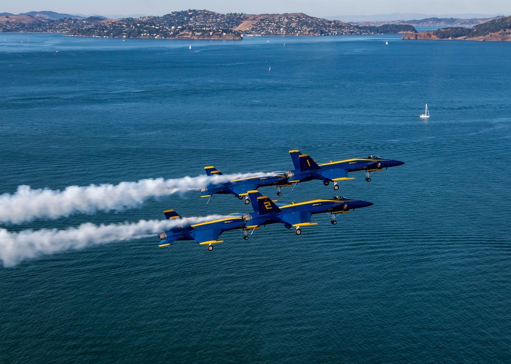 Blue Angels Perform at the Sea and Sky Air Show.