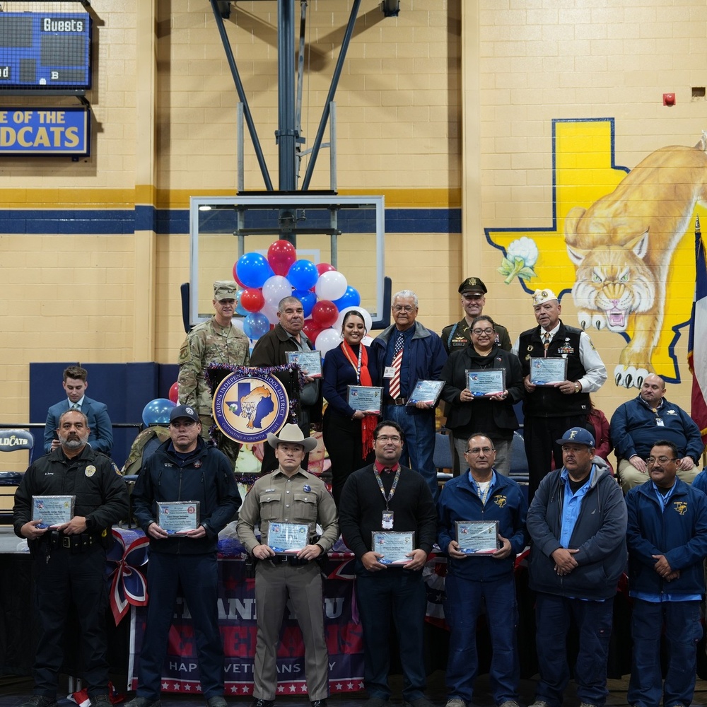 Awardees of Veterans Day ceremony