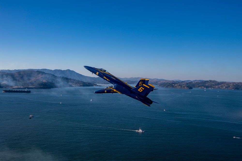 Blue Angels Perform at the Sea and Sky Air Show.