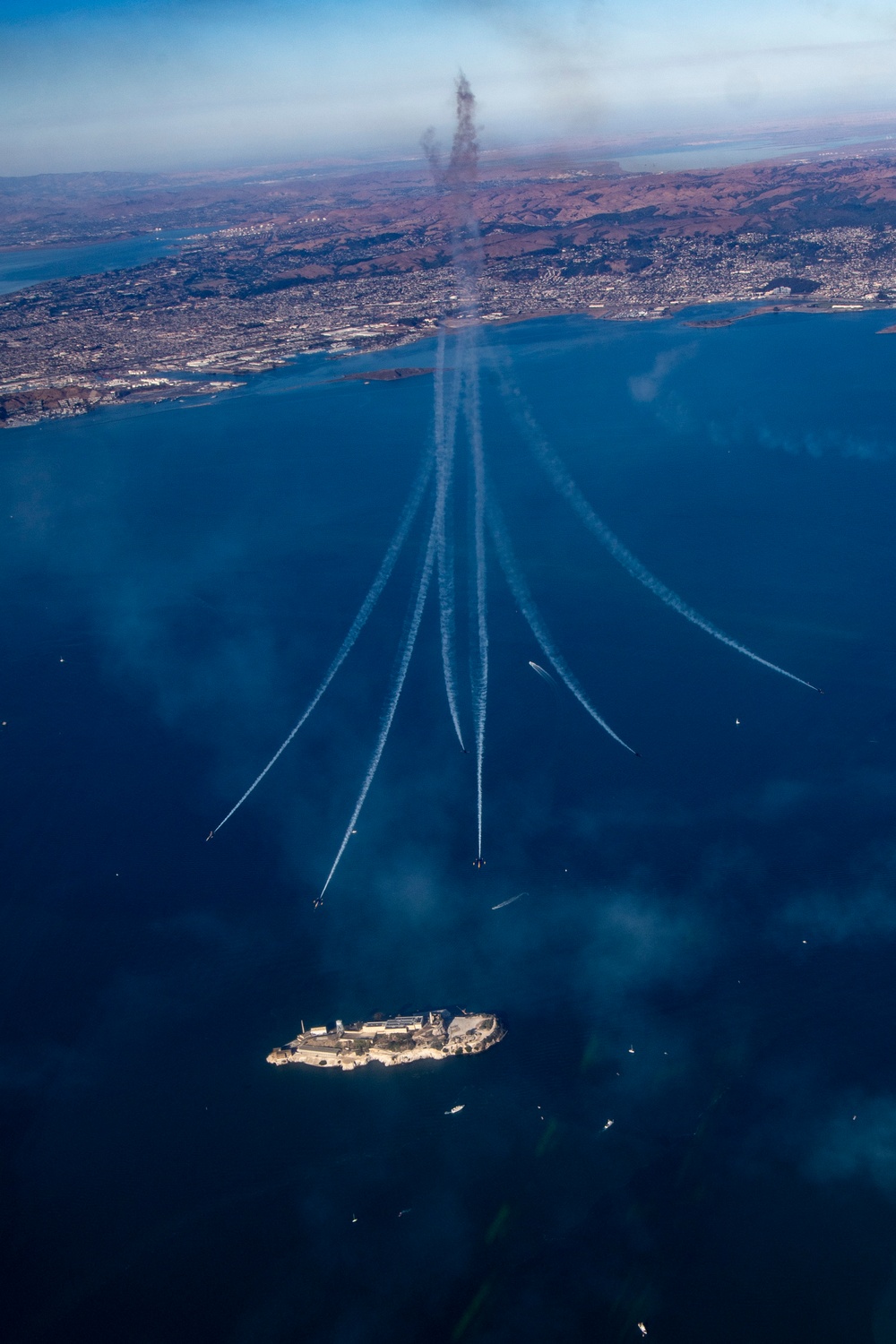 Blue Angels Perform at the Sea and Sky Air Show.