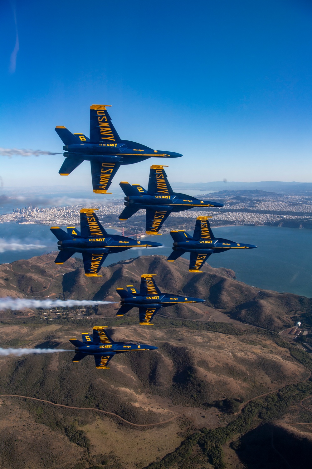 Blue Angels Perform at the Sea and Sky Air Show.