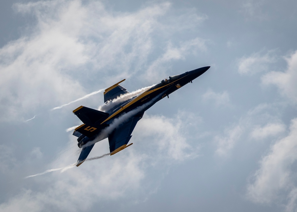 Navy Flight Demonstration Squadron Performs in Greenville, IN.