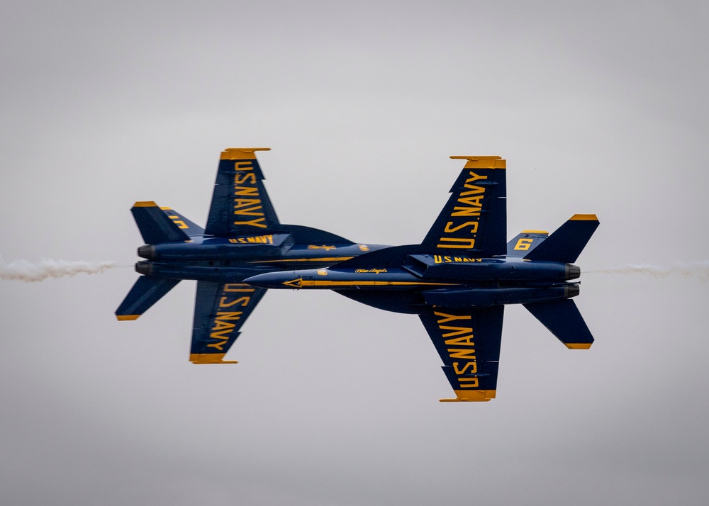 Navy Flight Demonstration Squadron Performs in Greenville, IN.