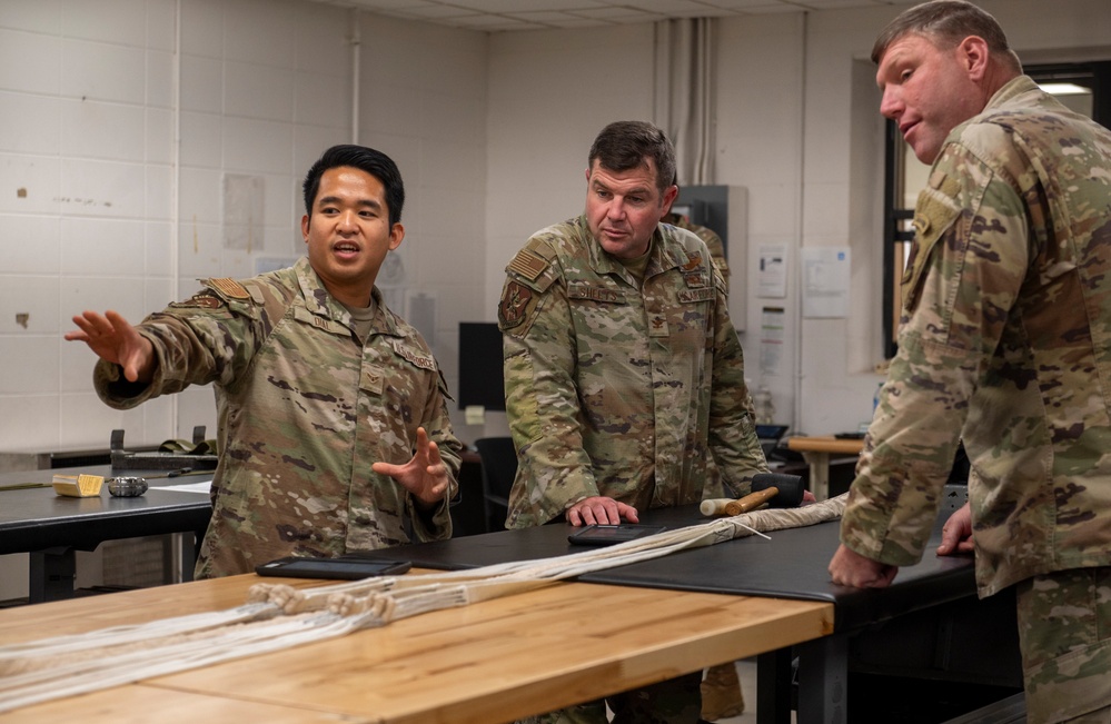 23rd Wing commander visits 23rd OSS Air Flight Equipment shop