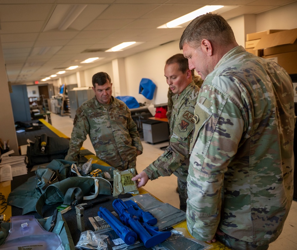 23rd Wing commander visits 23rd OSS Air Flight Equipment shop